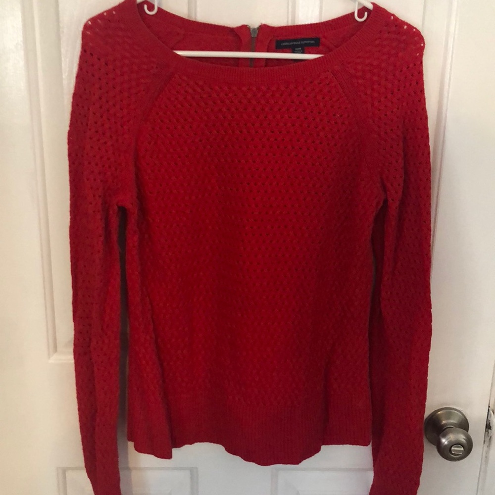 Red American eagle sweater